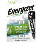 Batería recargable Energizer Extreme Hr03 AAA Nimh 800 mAh 1.2 V 2 Pc(S)